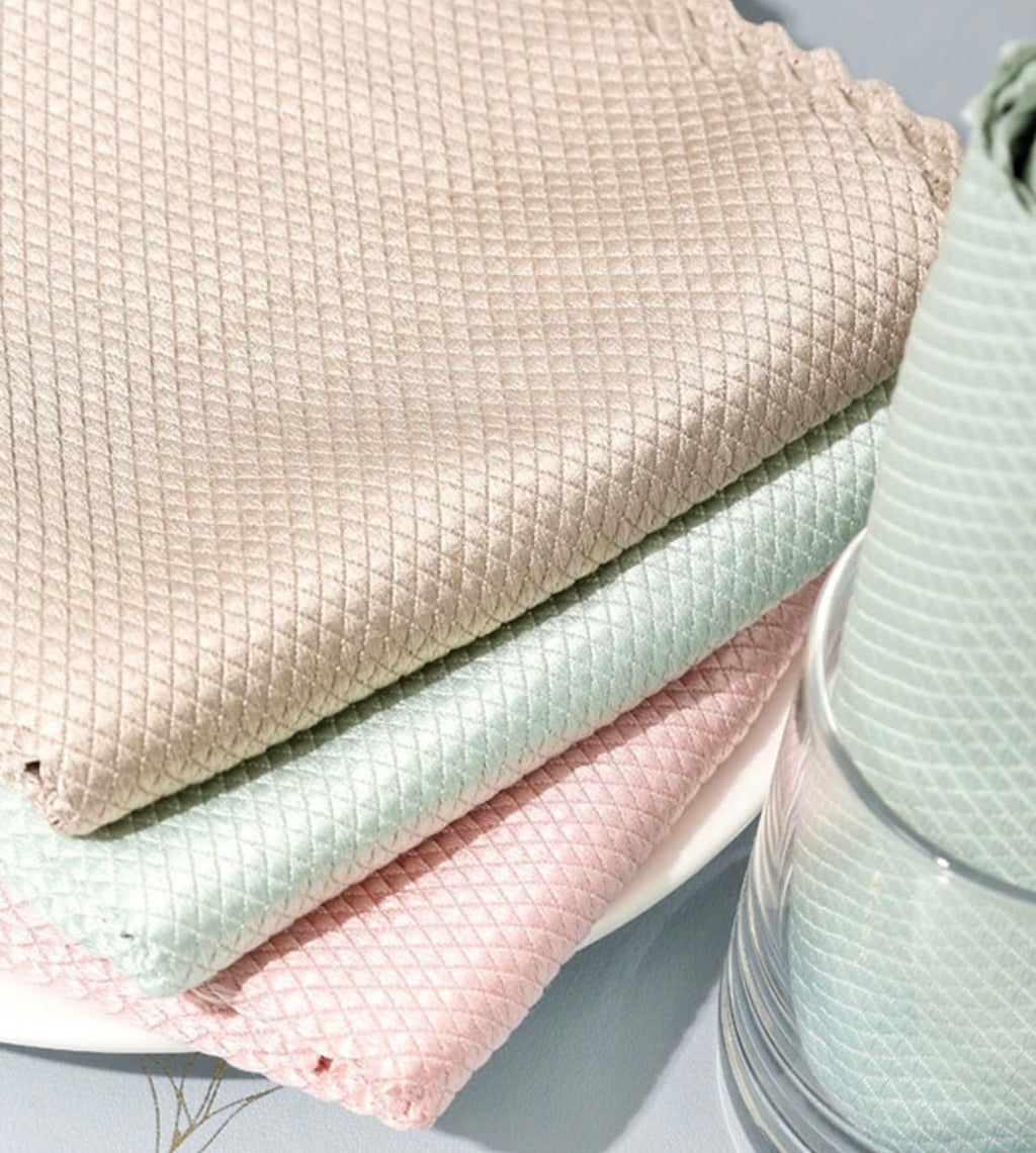 Nano-Scale Microfiber Cleaning Cloths (set of 5)