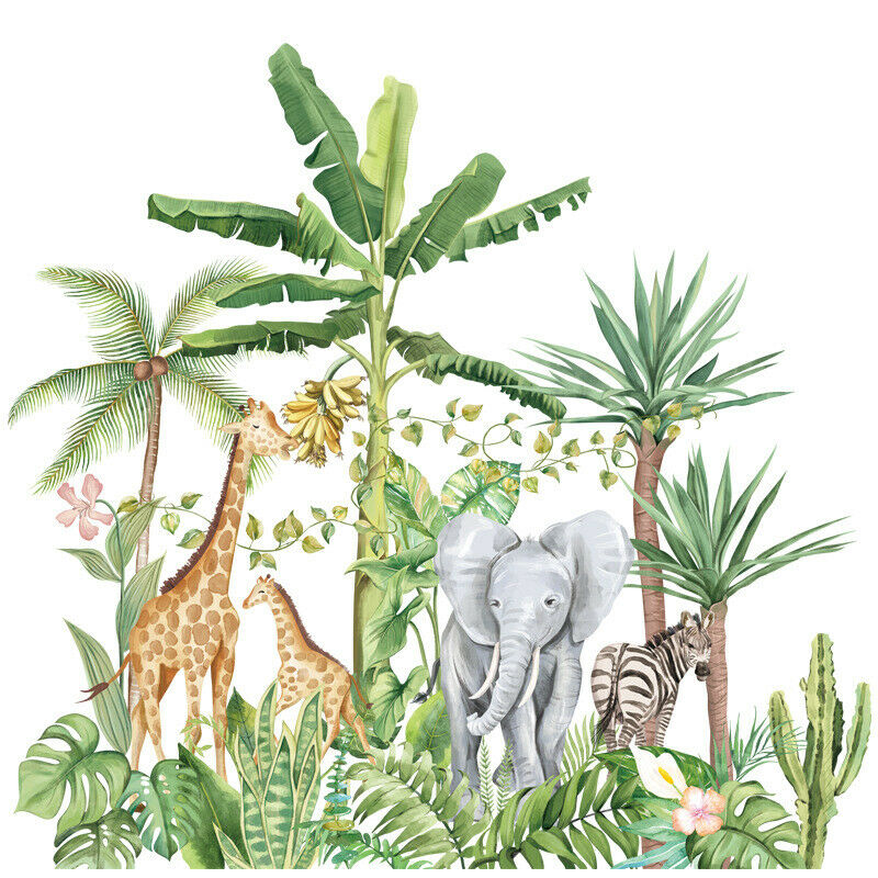 Wall Stickers: Safari Jungle Animal Decal