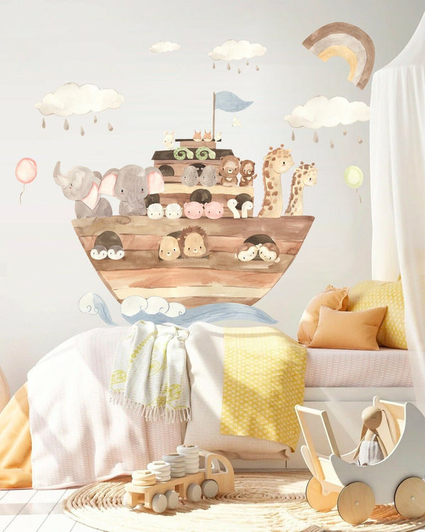 Wall Stickers: Noahs Ark Animals Decal