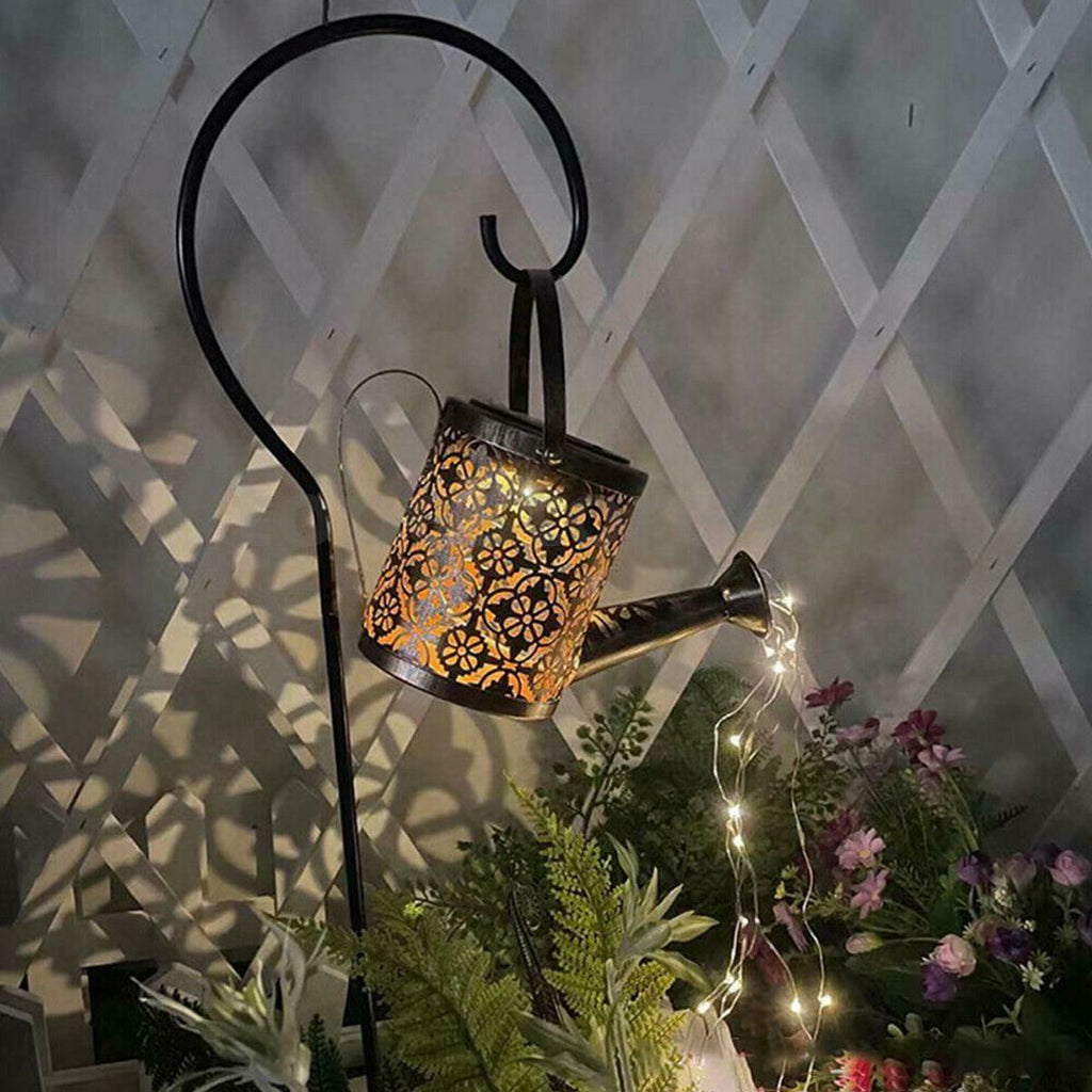 Solar Fairy Watering Can Light