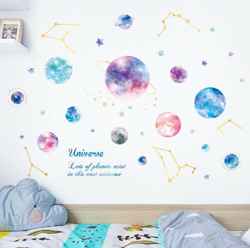 Wall Stickers: Universe Planets & Stars Decal