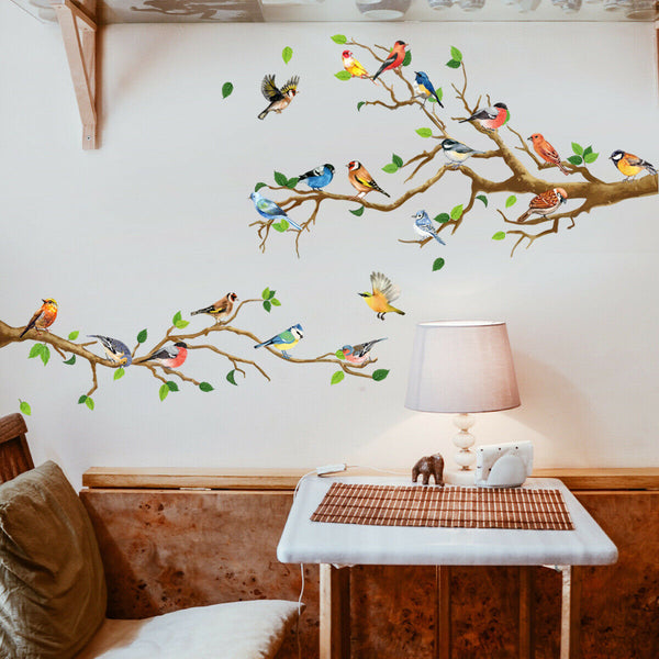 Wall Stickers: Birds on Tree Branches Decal