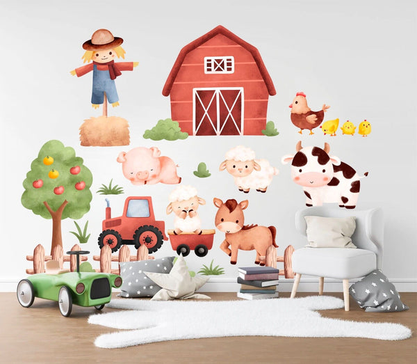 Wall Stickers: Farm Animals Decal