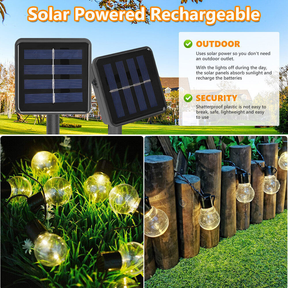 LED Festoon Solar Lights