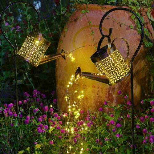 Solar Fairy Watering Can Light